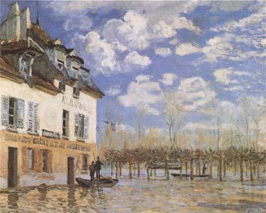 Alfred Sisley The Bark during the Flood,Port Marly (mk09) Spain oil painting art